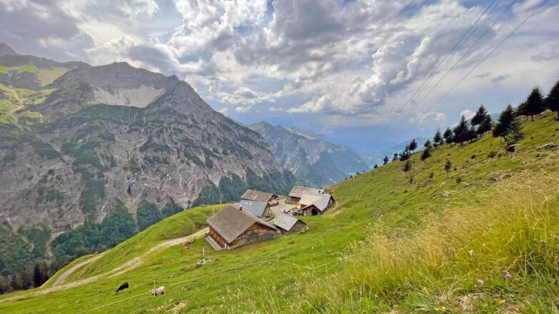 Höchster Punkt der MTB-Tour, die Alpe Ischkarnei