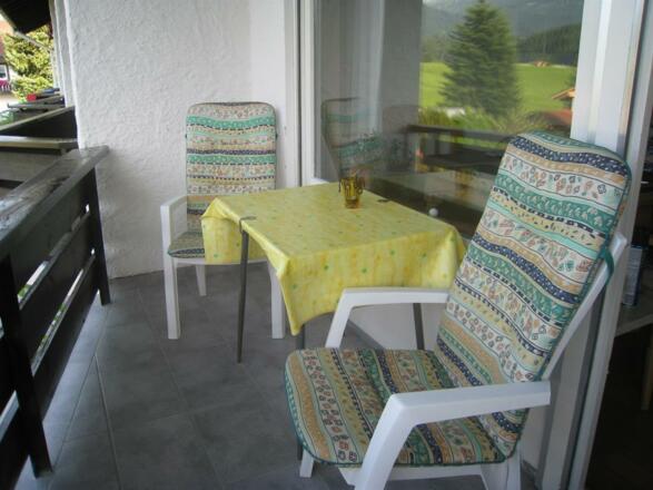 Balkon der Ferienwohnung Brunkow
