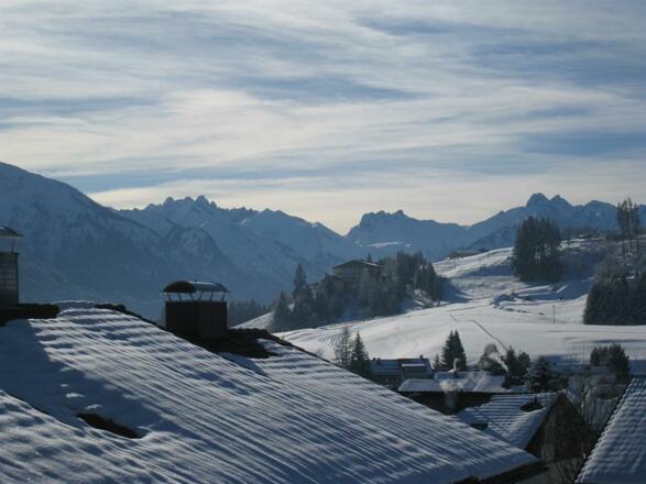 Aussicht auf den Allgäuer Hauptkamm