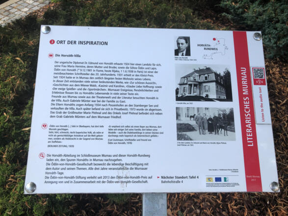 Informationstafeln auf dem Horváth-Rundweg