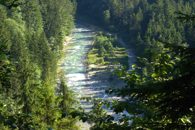 Ammer zwischen Bad Bayersoien und dem Kraftwerk Kammerl