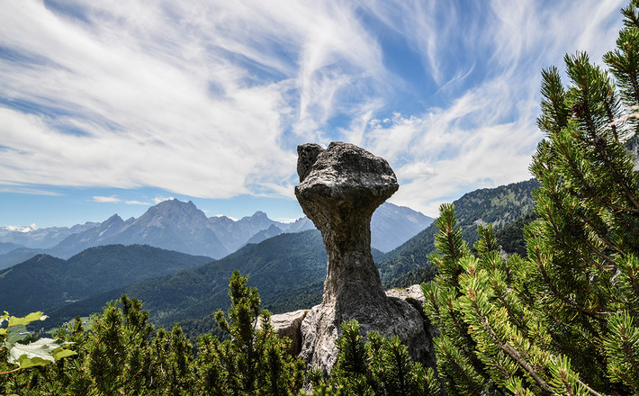 Die Steinerne Agnes: Bizarre Felsformation im Lattengebirge