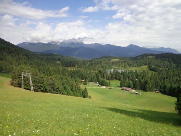Blick vom Kranzberg in Mittenwald