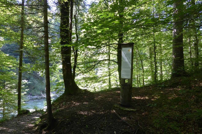 Stele Meditationsweg - Scheibum