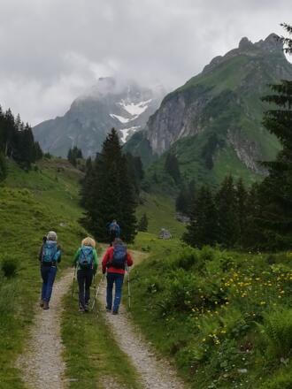 Aufstieg zum Sättele