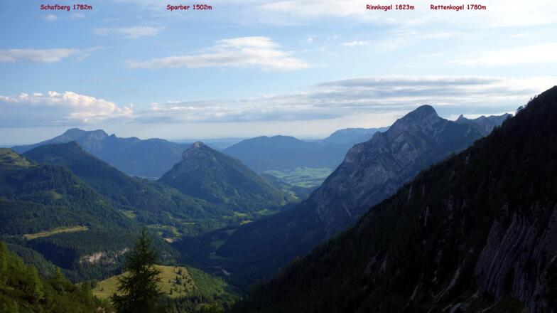 Panorama beim Abstieg