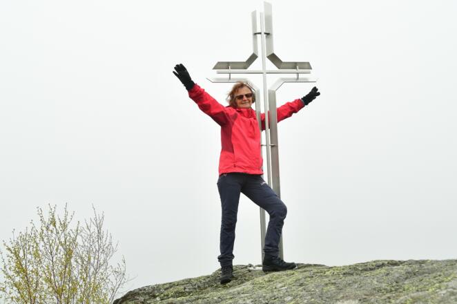 Das Gipfelkreuz auf der Jankusmauer