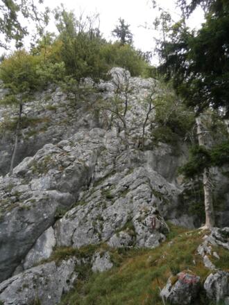 Abstiegswandl - noch ohne Drahtseilsicherung