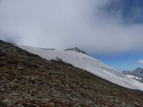 Der Blick zurück zum Wilden Freiger.