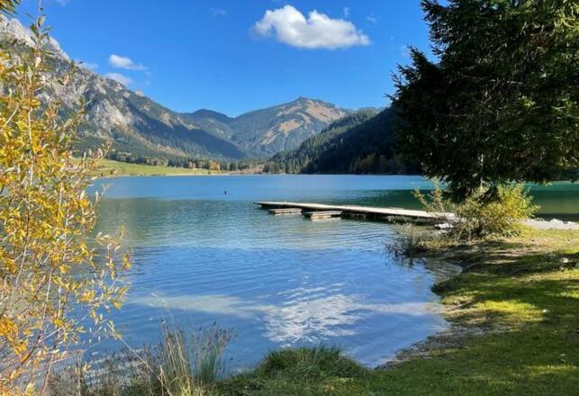 Landhaus Lignum und die Wasserwelten Haldensee in unmittelbarer Nähe