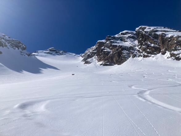Aufstieg zur Schnapfenspitze auf ca 2.850m