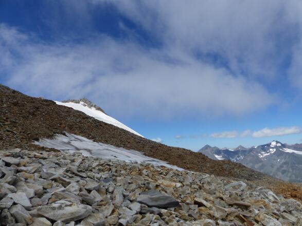 Dort wo noch vor wenigen Jahren Gletschereis war, sind heute große Schotterflächen.