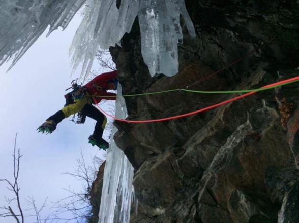 Start der vierten Seillänge