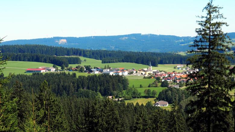 Blick knapp unter'm Traberg nach Großtraberg