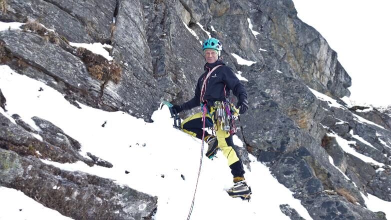 Am Beginn der 4. Seillänge