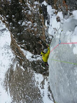 In der zweiten Seillänge