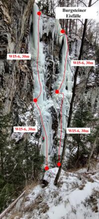 Topo Burgsteiner Eisfälle