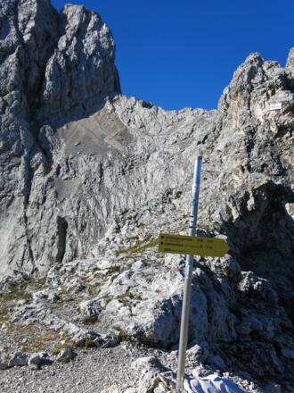Anstieg Richtung Hochblassen