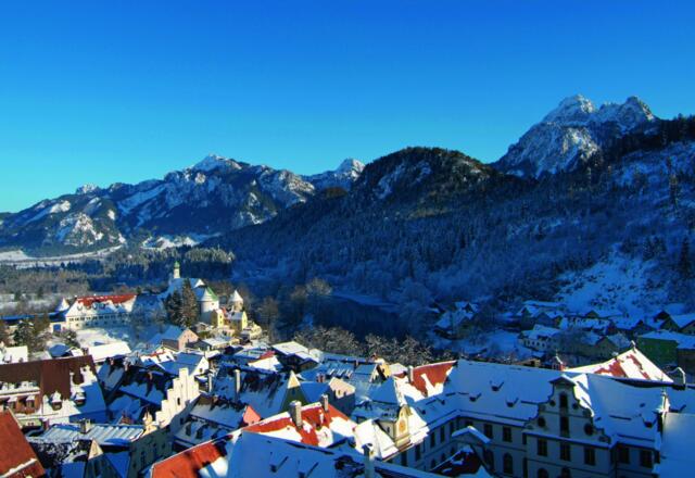 Fallturm im Hohen Schloss zu Füssen Winter