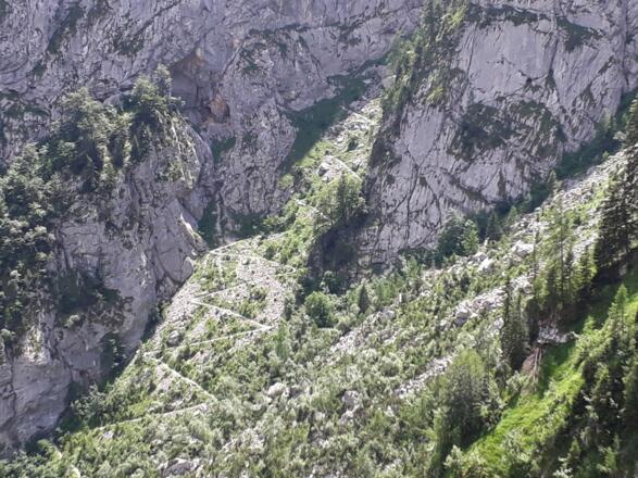 Saugasse, Abstieg vom Kärlinger Haus