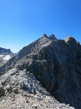 ... und der Zugspitzgipfel kommt in Sicht