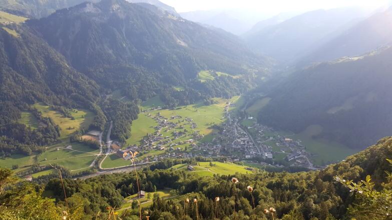 Blick vom Gopf nach Mellau