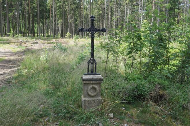 Kreuz am Anstieg zur Güntherkapelle/-Felsen