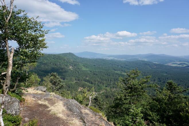 Blick vom Brandtnerriegel zum Rachel