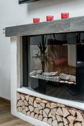 Kamin für gemütliche Stunden