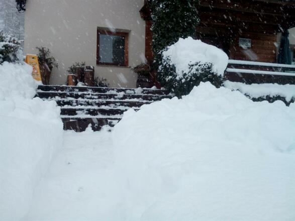 Winterlicher Eingang