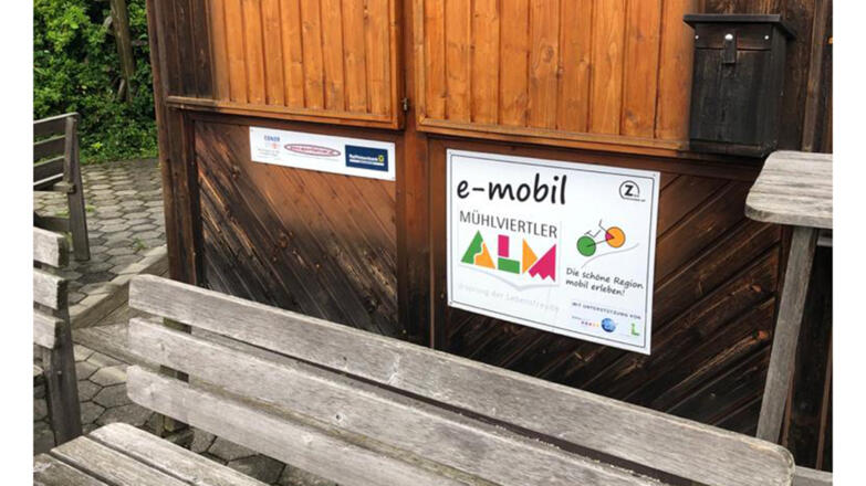 E-Bike Ladestation auf der Highland Farm