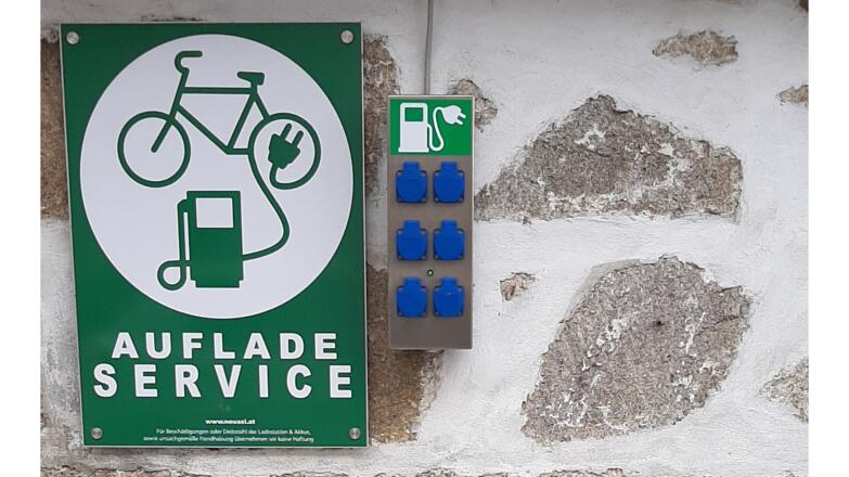 E-Bike Ladestation St. Leonhard bei Freistadt beim Gasthof Schwarz