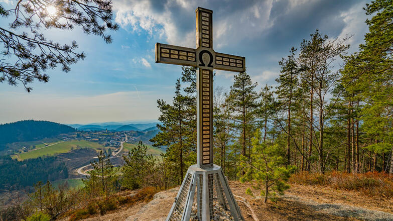Gipfelkreuz am Haiderberg in St. Leonhard bei Freistadt