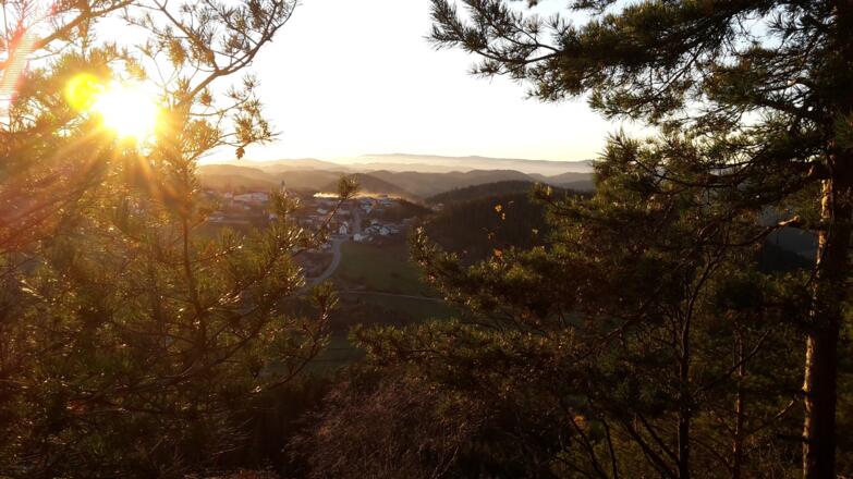 Sonnenuntergang am Haiderberg