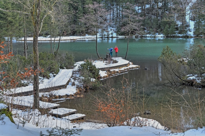 Am Falkensee im Winter