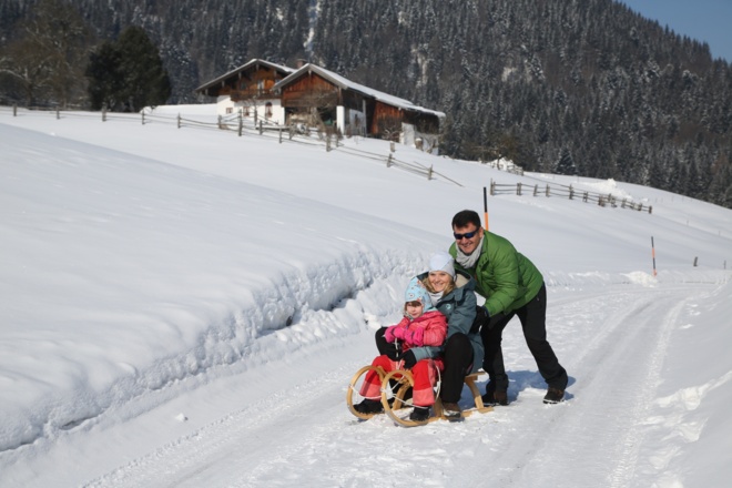 Rodelspaß auf der Kesselalm
