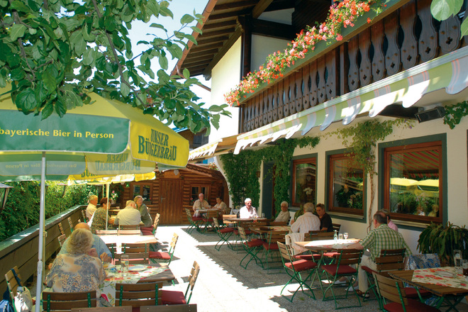 Gasthof Vroni Inzell Biergarten