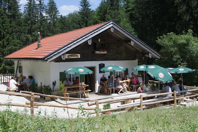 Erfrischende Pause auf der Moaralm