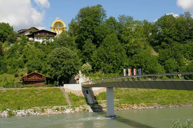 Europasteg von Laufen (Deutschland) nach Oberndorf (Österreich)