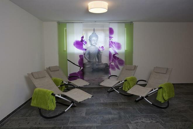 Der Ruhebereich nach der Sauna