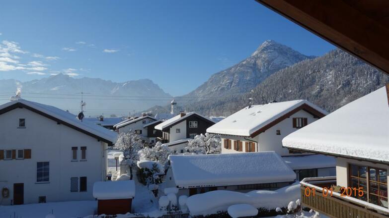 Weitsicht Süd Balkon Winter