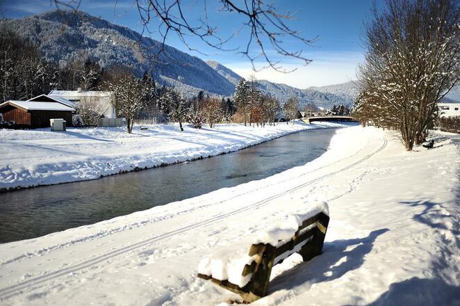 Bild vom Hotel an die Ammer mit Loipe