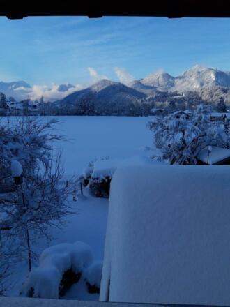 Blick Richtung Zugspitze im Winter