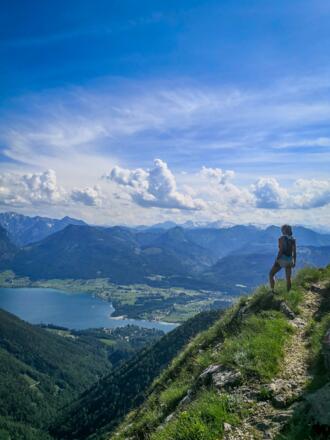 Ausblick am Weg zum Schafberg