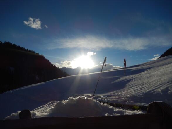 Wintersonne genießen