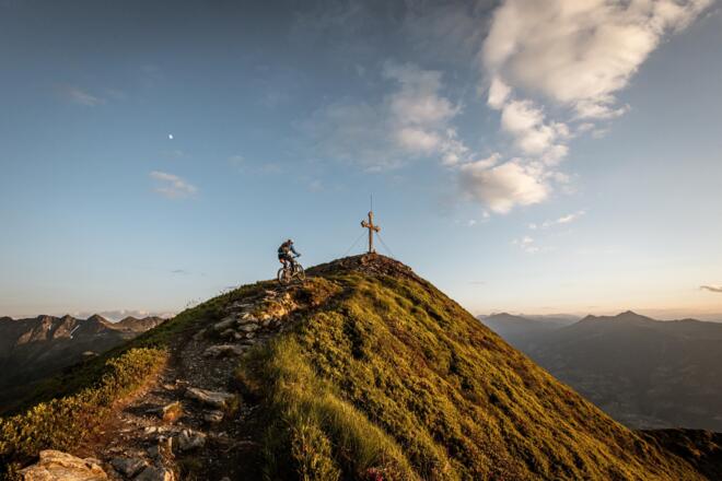 Mountainbiker am Wiedersberger Horn