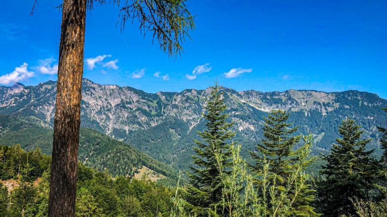 Blick zum Bergwerkskogl, Rosskopf und Feuerkogl