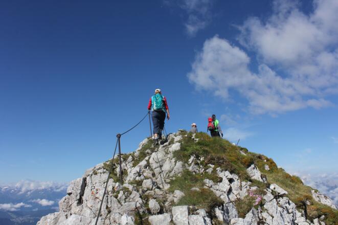 Start an der Nördlichen Linderspitze