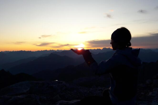 Sonnenuntergang im Montafon