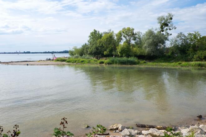Leiblachmündung in den Bodensee